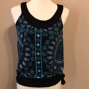 Beautiful Black/Teal Apt 9 sleeveless shirt 💕